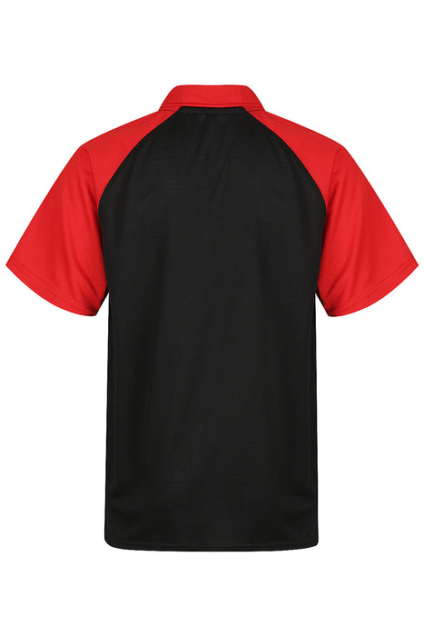 MANLY KIDS POLOS - BLACK/RED