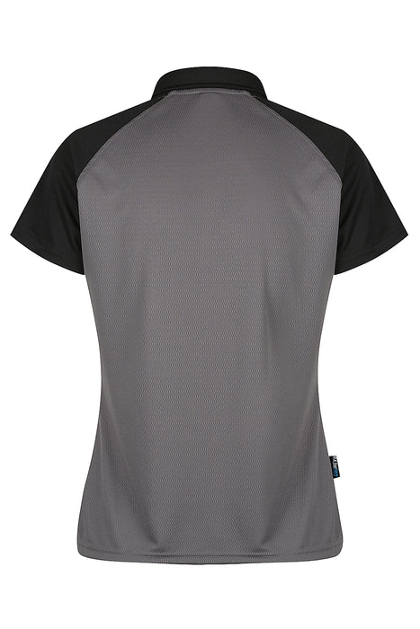 MANLY LADY POLOS - CHARCOAL/BLACK