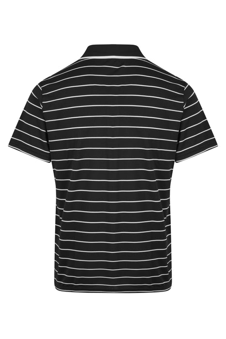 VAUCLUSE MENS POLOS - BLACK/WHITE - RUNOUT