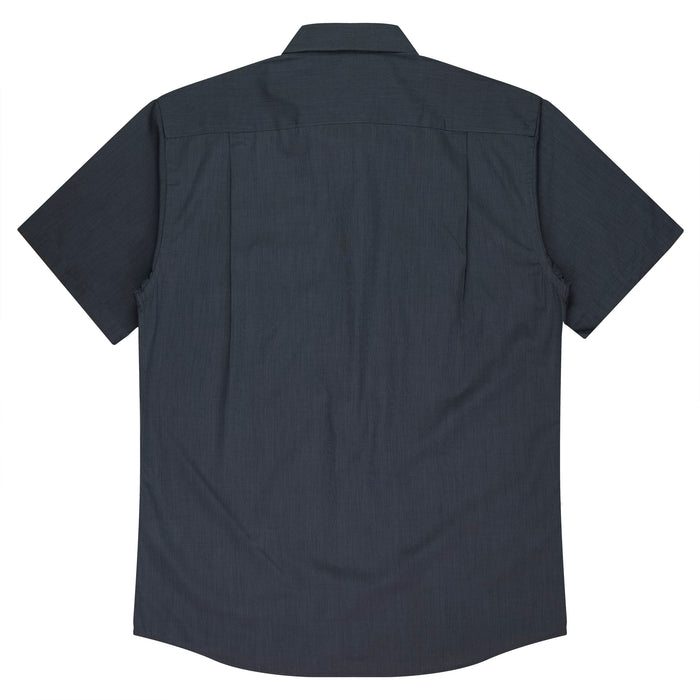 GRANGE MENS SHIRT SHORT SLEEVE - SHADOW GREY - RUNOUT