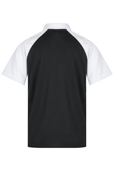 MANLY KIDS POLOS - BLACK/WHITE - RUNOUT