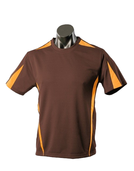 EUREKA MENS TEES - CHOCOLATE/GOLD - RUNOUT