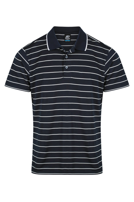 VAUCLUSE MENS POLOS - NAVY/WHITE - RUNOUT