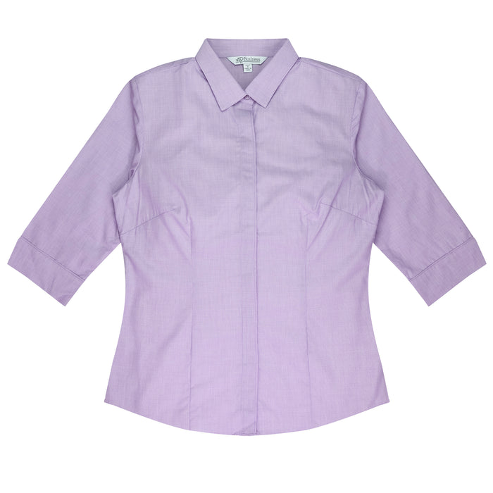 GRANGE LADY SHIRT 3/4 SLEEVE - MAUVE - RUNOUT