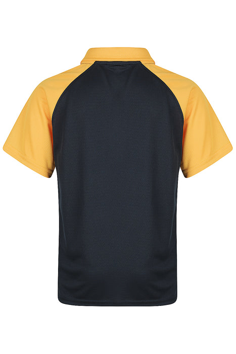 MANLY KIDS POLOS - NAVY/GOLD - RUNOUT