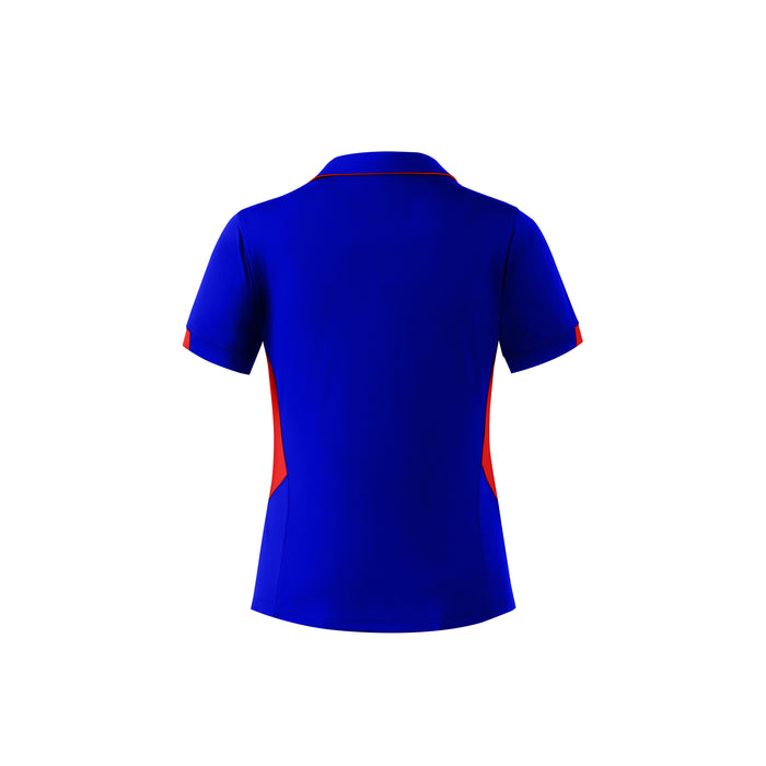 TASMAN LADY POLOS - ROYAL/RED - RUNOUT