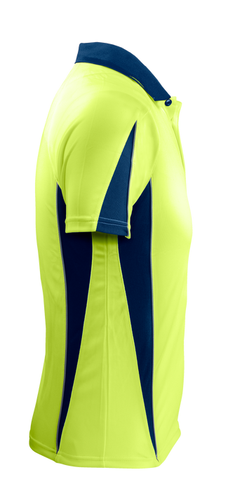 EUREKA MENS POLOS - YELLOW/NAVY - RUNOUT