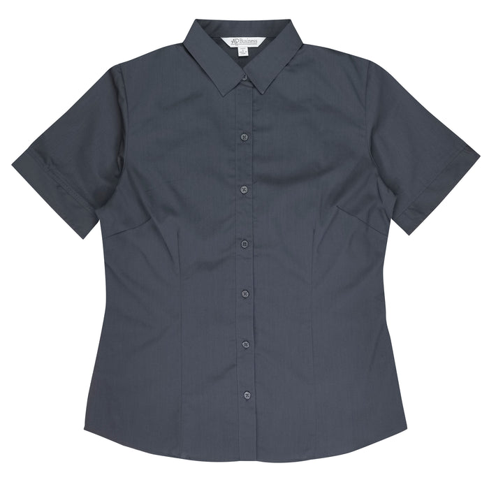 MOSMAN LADY SHIRT SHORT SLEEVE - SLATE - RUNOUT