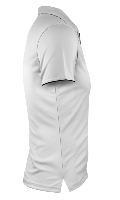 YARRA MENS POLOS - WHITE/NAVY - RUNOUT