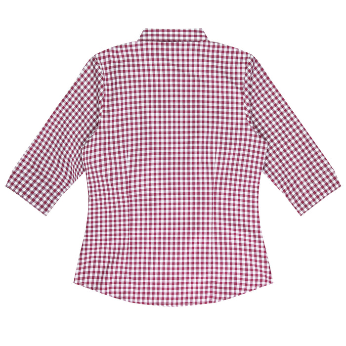 BRIGHTON LADY SHIRT 3/4 SLEEVE - CLARET - RUNOUT