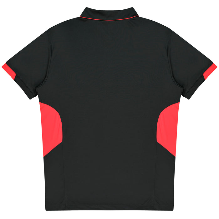 TASMAN MENS POLOS - SLATE/NEON PINK - RUNOUT