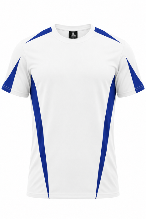 EUREKA KIDS TEES - WHITE/ROYAL - RUNOUT