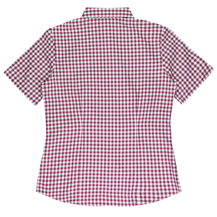BRIGHTON LADY SHIRT SHORT SLEEVE - CLARET - RUNOUT