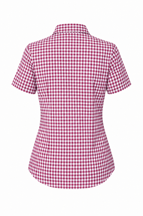 BRIGHTON LADY SHIRT SHORT SLEEVE - CLARET - RUNOUT