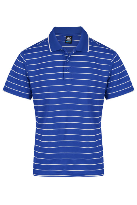 VAUCLUSE MENS POLOS - ROYAL/WHITE - RUNOUT