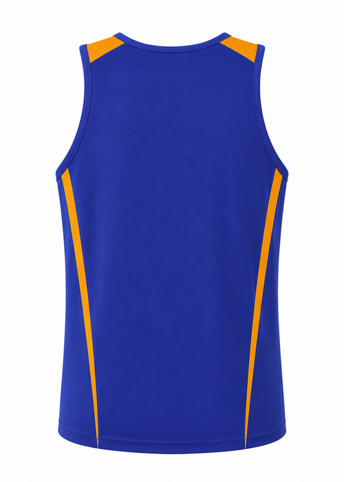 EUREKA MENS SINGLETS - ROYAL/GOLD - RUNOUT