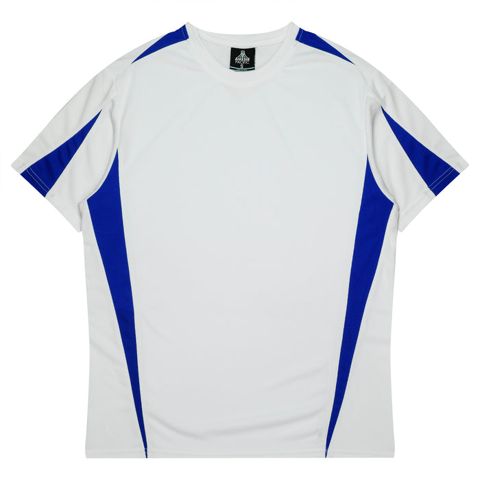 EUREKA KIDS TEES - WHITE/ROYAL - RUNOUT