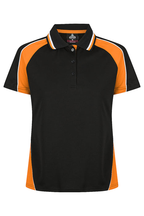 PANORAMA LADY POLOS - BLK/ELEC. ORG/WHT