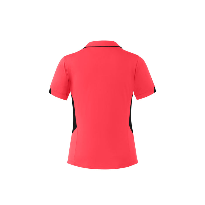 TASMAN LADY POLOS - NEON PINK/BLACK