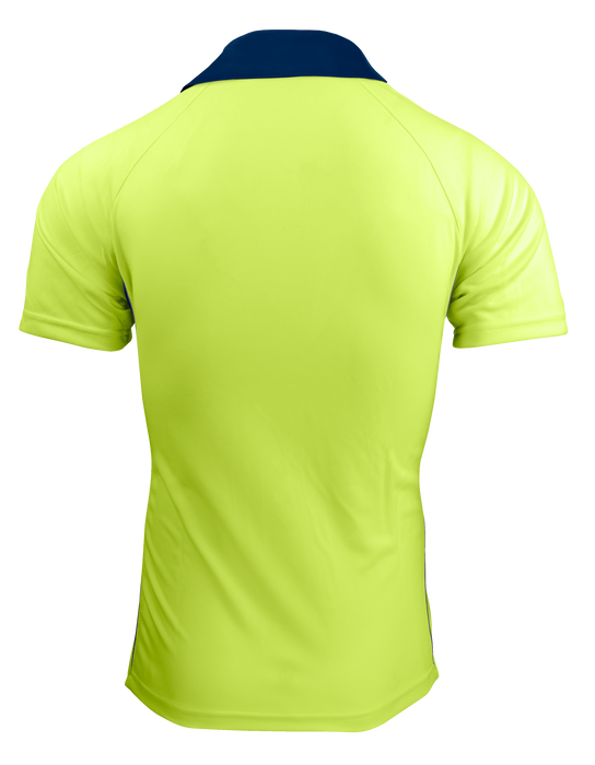 EUREKA MENS POLOS - YELLOW/NAVY - RUNOUT