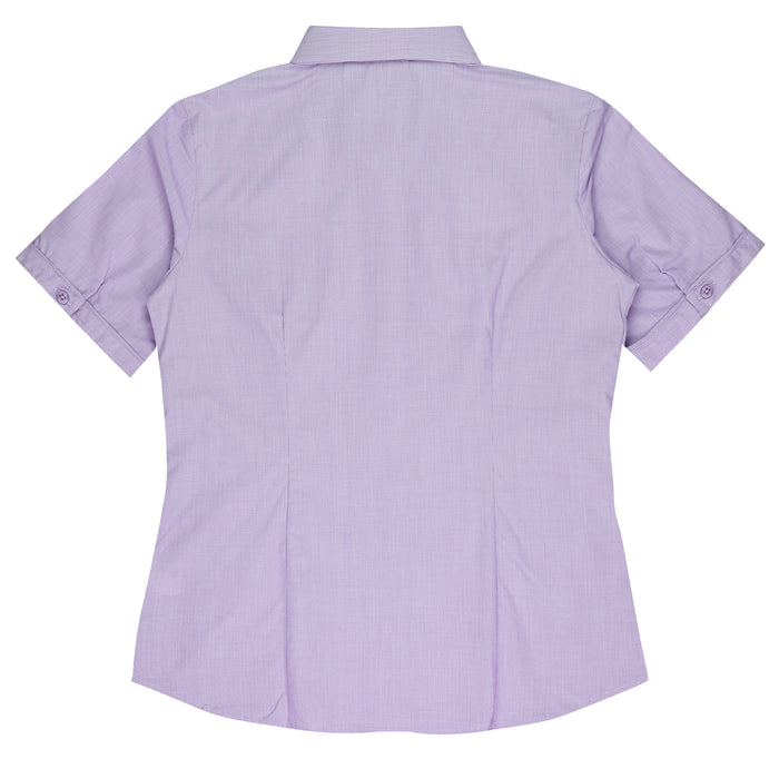 GRANGE LADY SHIRT SHORT SLEEVE - MAUVE - RUNOUT