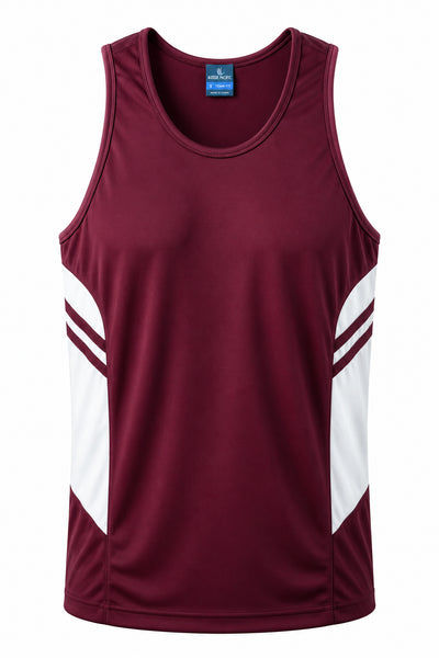 MAROON/WHITE