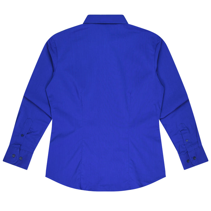 MOSMAN LADY SHIRT LONG SLEEVE - ROYAL - RUNOUT
