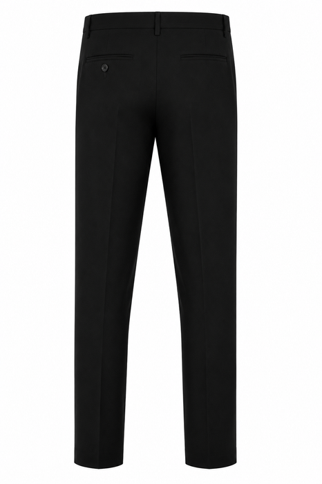 FLAT FRONT PANT MENS PANTS - BLACK - RUNOUT