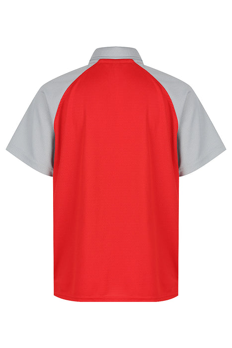 MANLY KIDS POLOS - RED/SILVER - RUNOUT