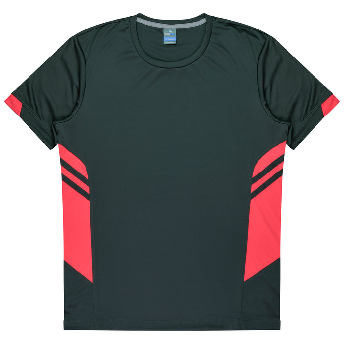 TASMAN MENS TEES - SLATE/NEON PINK - RUNOUT