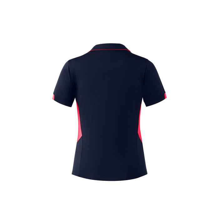 TASMAN LADY POLOS - NAVY/NEON PINK