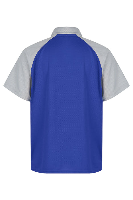 MANLY KIDS POLOS - ROYAL/SILVER - RUNOUT