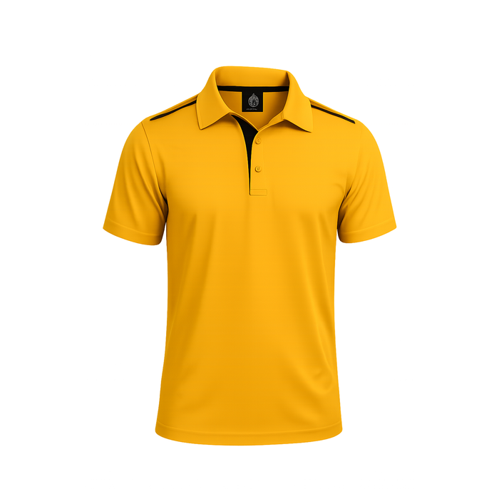 PATERSON MENS POLOS - GOLD/BLACK - RUNOUT