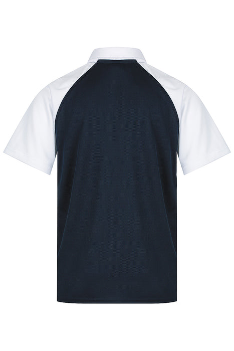 MANLY KIDS POLOS - NAVY/WHITE - RUNOUT