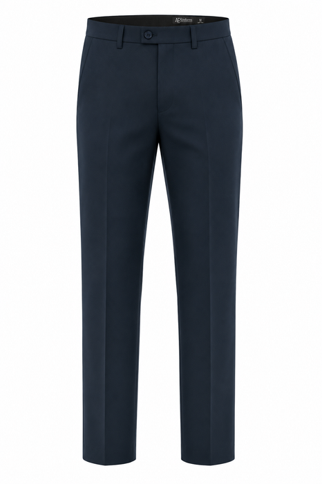 FLAT FRONT PANT MENS PANTS - NAVY - RUNOUT