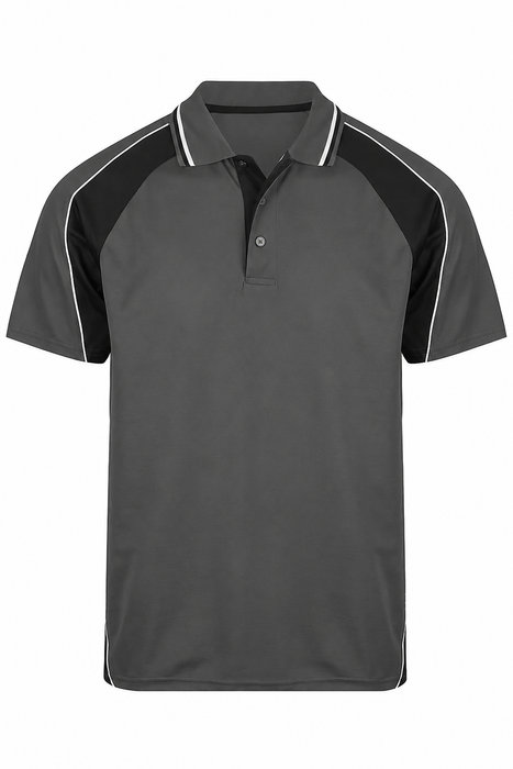 PANORAMA KIDS POLOS - SLATE/BLACK/WHITE - RUNOUT