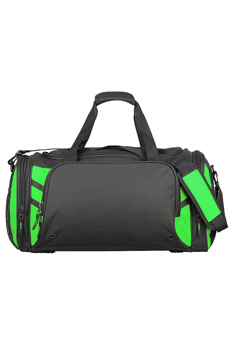 TASMAN SPORTSBAG - SLATE/NEON GREEN - RUNOUT