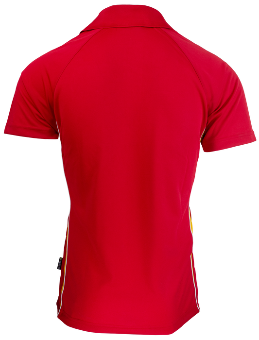 EUREKA MENS POLOS - RED/GOLD - RUNOUT