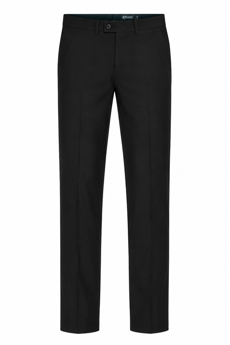 FLAT FRONT PANT MENS PANTS - BLACK - RUNOUT