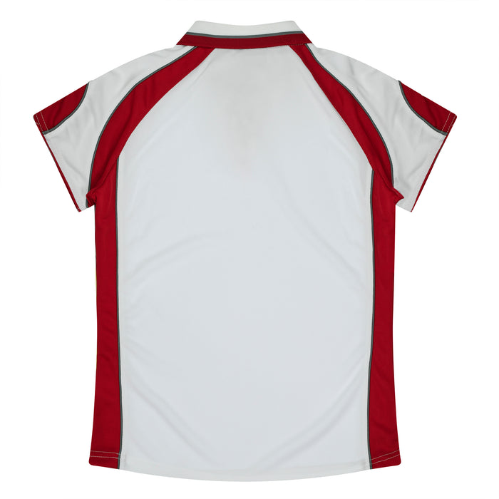MURRAY LADY POLOS - WHITE/RED - RUNOUT