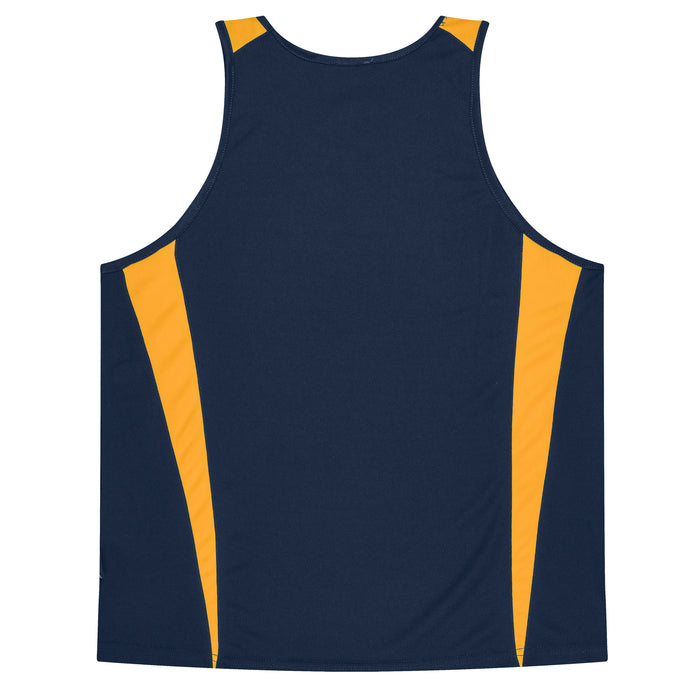 EUREKA KIDS SINGLETS - NAVY/GOLD - RUNOUT