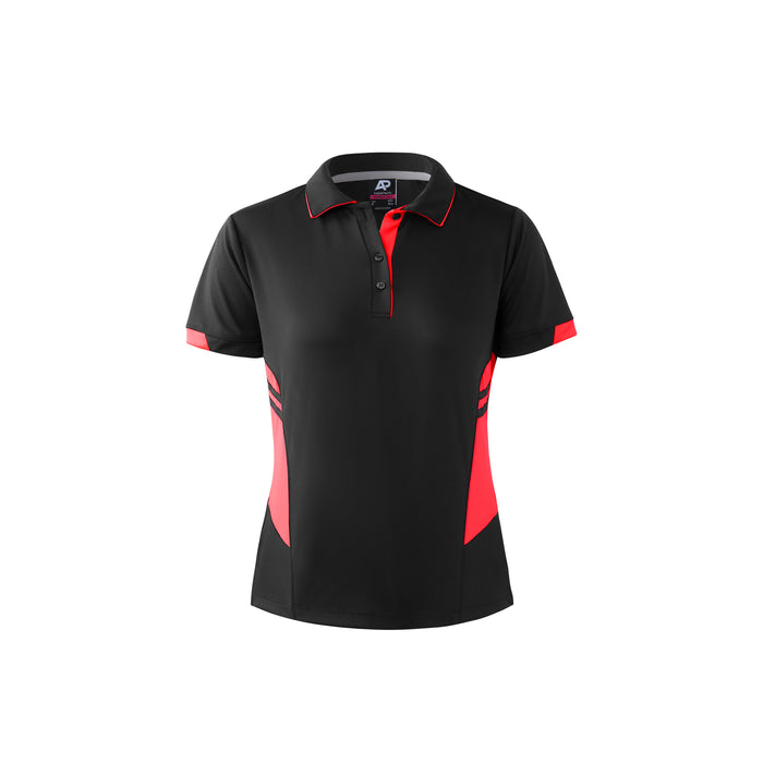 TASMAN LADY POLOS - SLATE/NEON PINK - RUNOUT