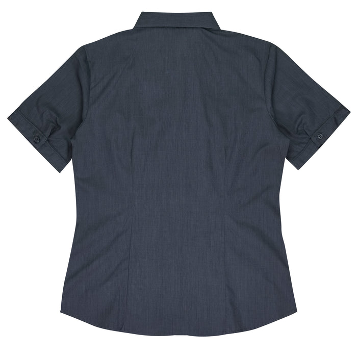 GRANGE LADY SHIRT SHORT SLEEVE - SHADOW GREY - RUNOUT