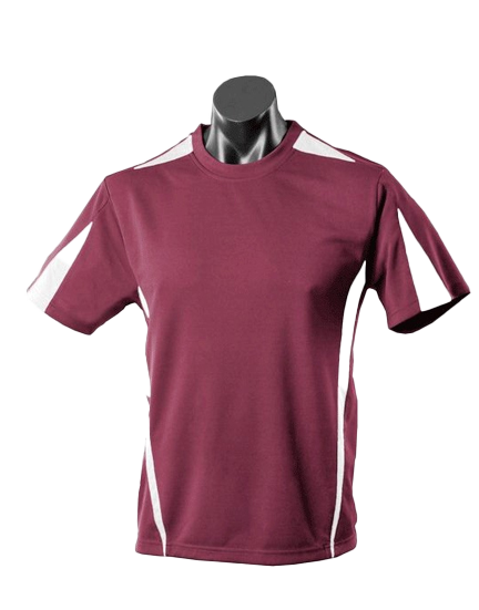 EUREKA MENS TEES - MAROON/WHITE - RUNOUT