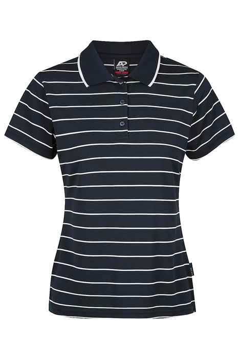 VAUCLUSE LADY POLOS - NAVY/WHITE - RUNOUT