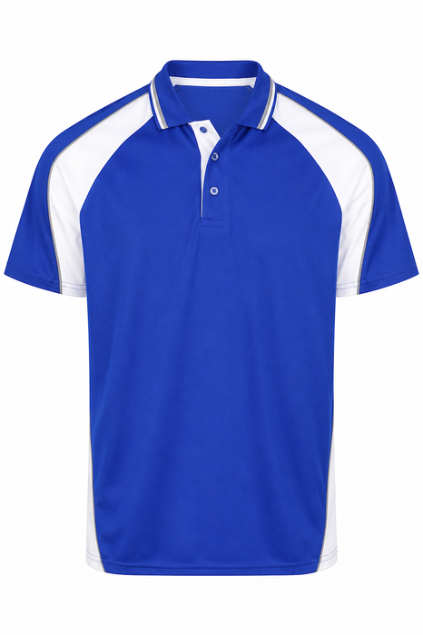 PANORAMA KIDS POLOS - ROYAL/WHITE/ASHE - RUNOUT