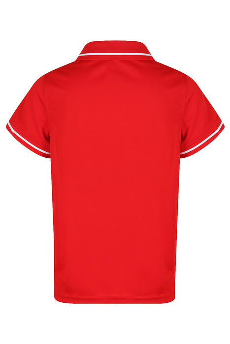 COTTESLOE KIDS POLOS - RED/WHITE