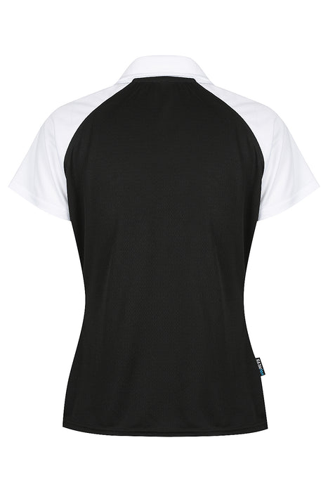 MANLY LADY POLOS - BLACK/WHITE