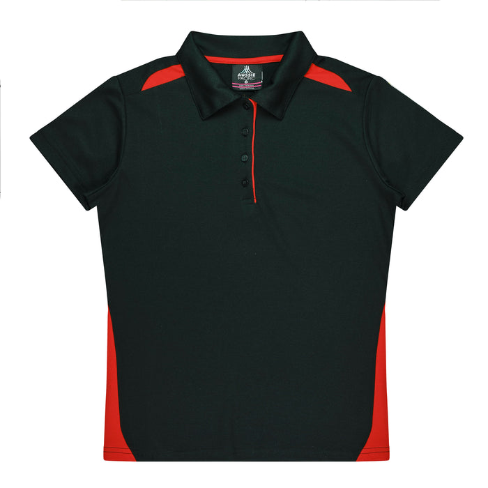 PATERSON LADY POLOS - BLACK/RED