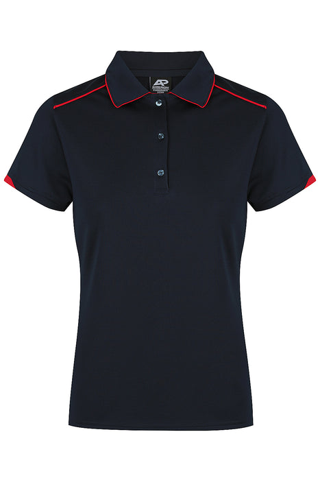 CURRUMBIN LADY POLOS - NAVY/RED